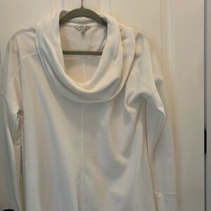 Lucky Brand white cowl tunic